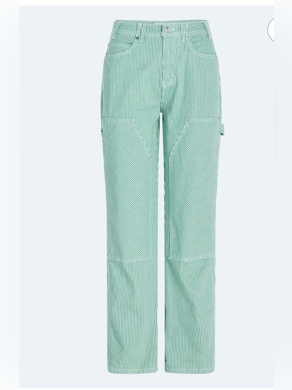 Free Assembly Straight-Leg Relaxed Carpenter Workwear Pants Mint Green